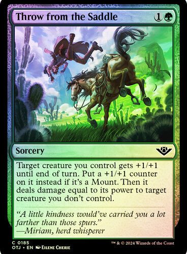 ThrowFromTheSaddle__08831 Throw from the Saddle Outlaws of Thunder Junction (Foil)