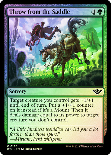 ThrowFromTheSaddle__08831 Throw from the Saddle Outlaws of Thunder Junction (Foil)