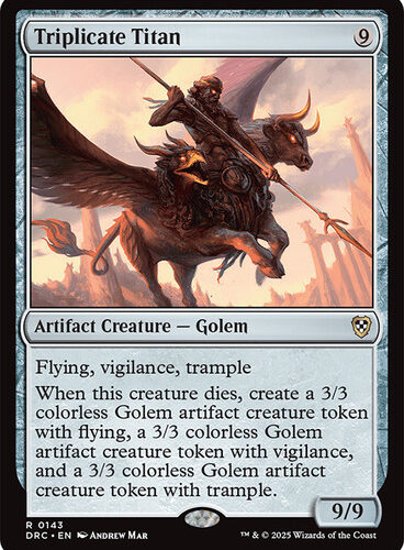 Triplicate Titan Aetherdrift Commander