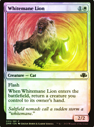 WhitemaneLion__30070 Whitemane Lion Dominaria Remastered (Foil)