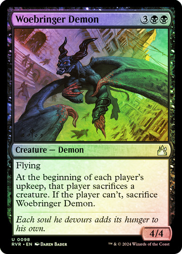 WoebringerDemon__03786 Woebringer Demon Ravnica Remastered (Foil)