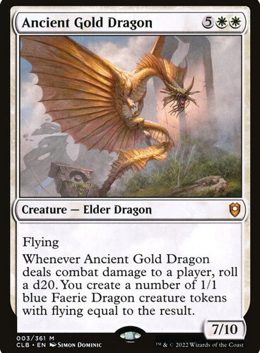 Ancient Gold Dragon Commander Legends: Baldur's Gate