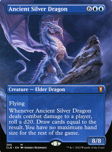 Ancient Silver Dragon (Borderless) Commander Legends: Baldur's Gate - Variants