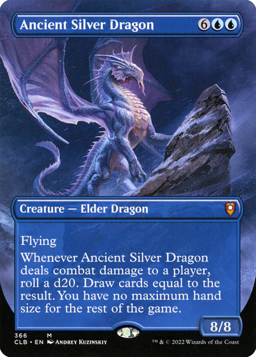 Ancient Silver Dragon (Borderless) Commander Legends: Baldur's Gate - Variants