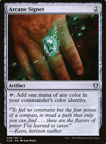 Arcane Signet Commander Legends: Baldur's Gate