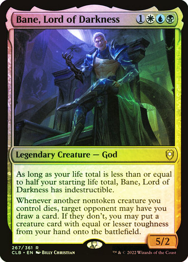 Bane, Lord of Darkness Commander Legends: Baldur's Gate (Foil)