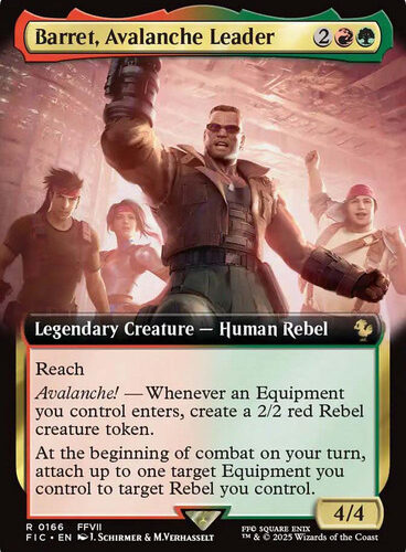 Barret, Avalanche Leader (Extended Art) FINAL FANTASY Commander