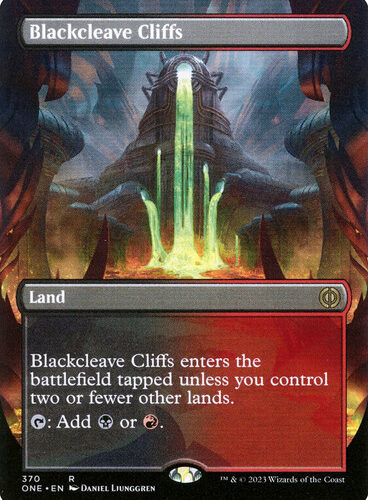 Blackcleave Cliffs (Borderless) Phyrexia: All Will Be One - Variants