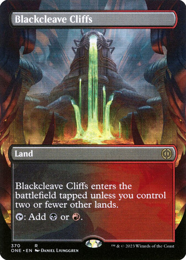 Blackcleave Cliffs (Borderless) Phyrexia: All Will Be One - Variants