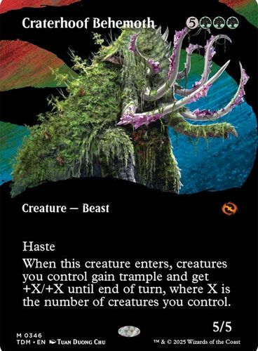 Craterhoof Behemoth (Borderless) Tarkir: Dragonstorm