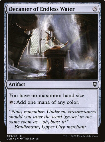 Decanter of Endless Water Commander Legends: Baldur's Gate