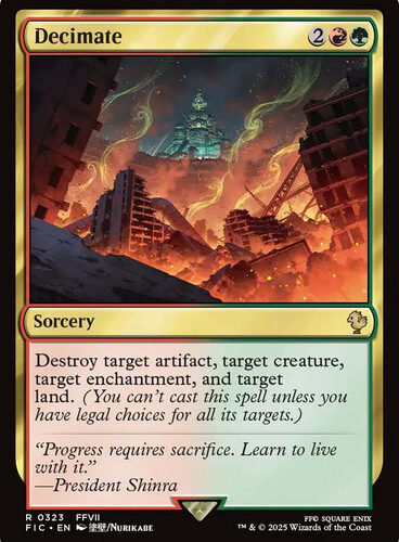 Decimate FINAL FANTASY Commander