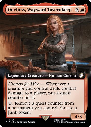 Duchess, Wayward Tavernkeep (Extended Art) Fallout Commander