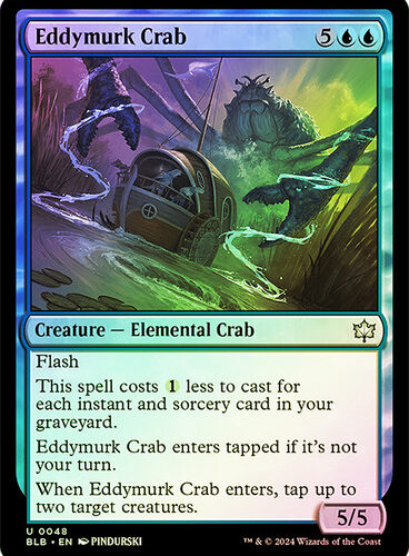 EddymurkCrab__52577 Eddymurk Crab Bloomburrow (Foil)