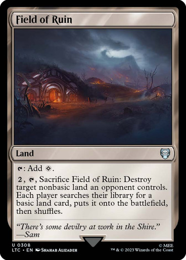 Field of Ruin The Lord of the Rings Commander