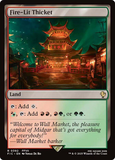 Fire-Lit Thicket FINAL FANTASY Commander