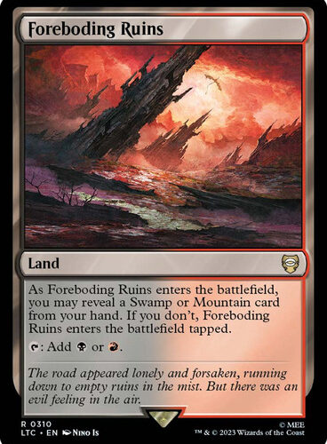 Foreboding Ruins The Lord of the Rings Commander