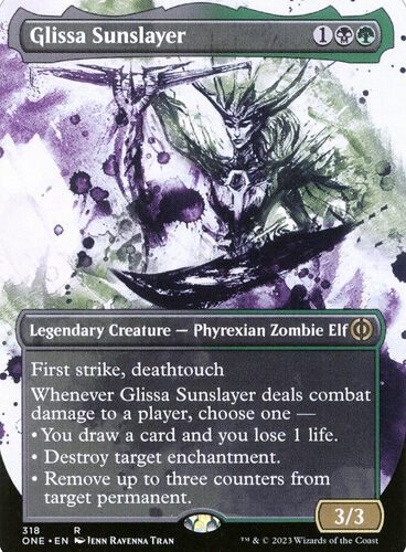GlissaSunslayer318__45484 Glissa Sunslayer (#318) (Showcase) Phyrexia: All Will Be One - Variants