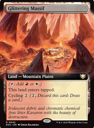 GlitteringMassif042__57160 Glittering Massif (Extended Art) Edge of Eternities Commander