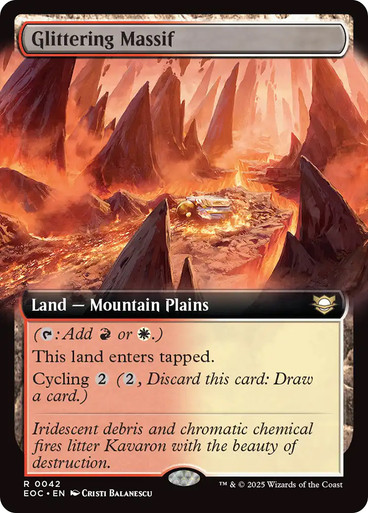 Glittering Massif (Extended Art) Edge of Eternities Commander