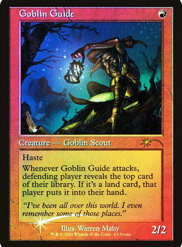 GoblinGuideWPN__63756 Goblin Guide (Love Your LGS) (Retro Frame) Promo: General (Foil)