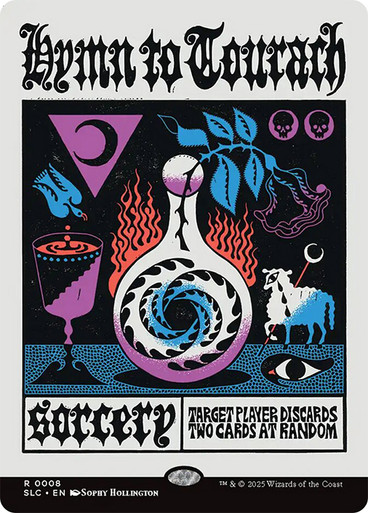 HymnToTourach008__73538 Hymn to Tourach (Secret Lair Countdown) (Borderless) Secret Lair Drop