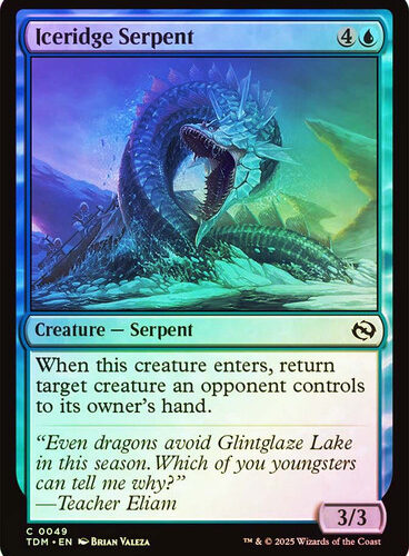 Iceridge Serpent Tarkir: Dragonstorm (Foil)