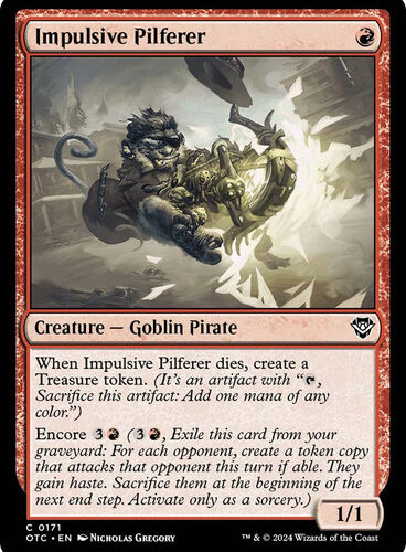 Impulsive Pilferer Outlaws of Thunder Junction Commander