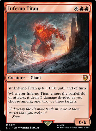 Inferno Titan The Lord of the Rings Commander
