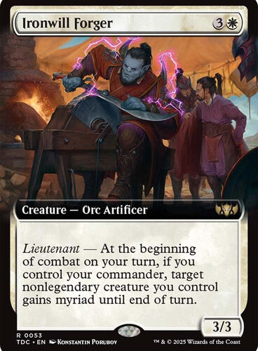 Ironwill Forger (Extended Art) Tarkir: Dragonstorm Commander