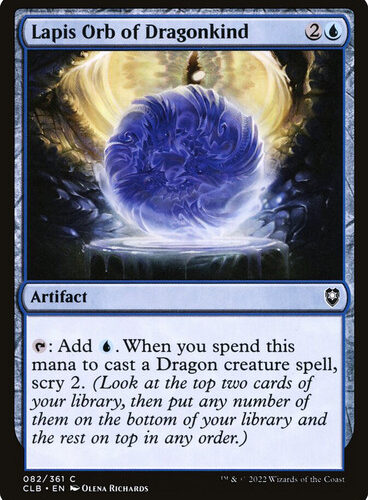 Lapis Orb of Dragonkind Commander Legends: Baldur's Gate