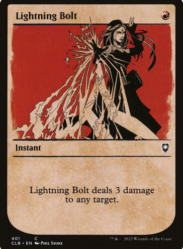 Lightning Bolt (Showcase) Commander Legends: Baldur's Gate - Variants