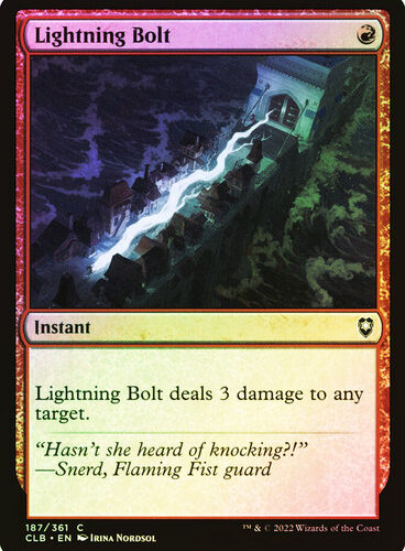 Lightning Bolt Commander Legends: Baldur's Gate (Foil)