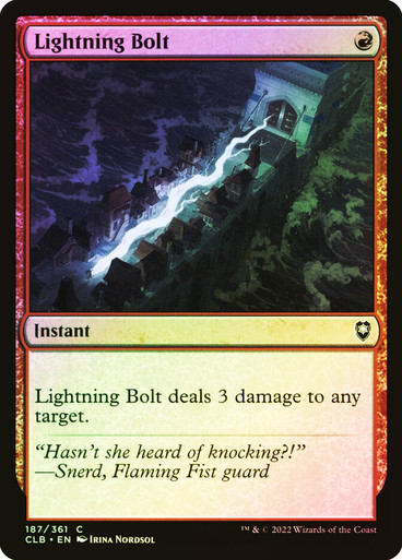 LightningBolt__81021 Lightning Bolt Commander Legends: Baldur's Gate (Foil)