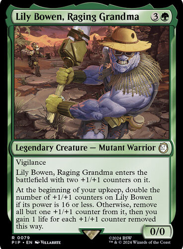 Lily Bowen, Raging Grandma Fallout Commander