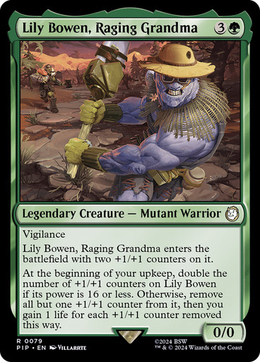 Lily Bowen, Raging Grandma Fallout Commander