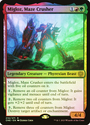 Migloz, Maze Crusher Phyrexia: All Will Be One (Foil)