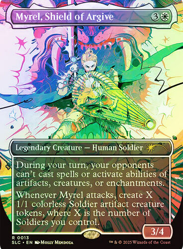 Myrel, Shield of Argive (Secret Lair Countdown) (Borderless) Secret Lair Drop