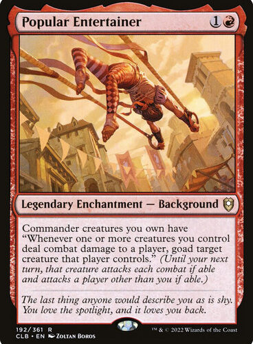 Popular Entertainer Commander Legends: Baldur's Gate