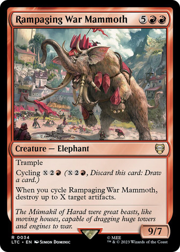 Rampaging War Mammoth The Lord of the Rings Commander