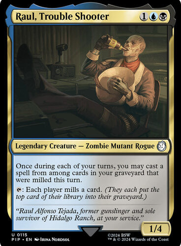 Raul, Trouble Shooter Fallout Commander