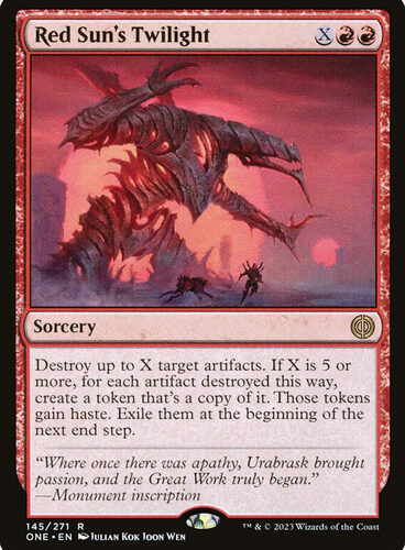 Red Sun's Twilight Phyrexia: All Will Be One
