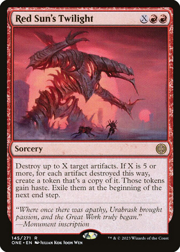 Red Sun's Twilight Phyrexia: All Will Be One