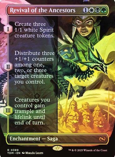 RevivalOfTheAncestors389__59885 Revival of the Ancestors (Borderless) Tarkir: Dragonstorm (Foil)