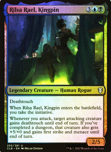 RilsaRaelKingpin__81446 Rilsa Rael, Kingpin Commander Legends: Baldur's Gate (Foil)