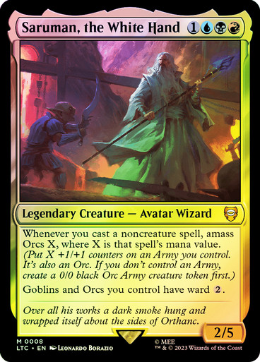 Saruman, the White Hand The Lord of the Rings Commander