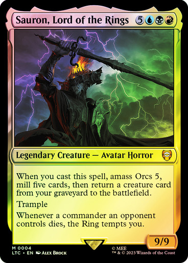 Sauron, Lord of the Rings The Lord of the Rings Commander