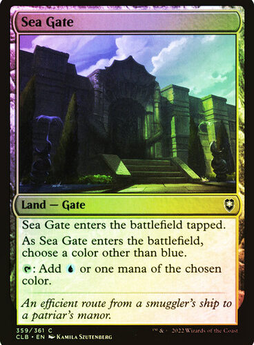 SeaGate__16811 Sea Gate Commander Legends: Baldur's Gate (Foil)