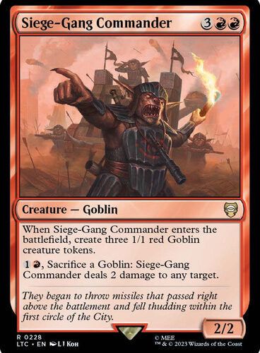 Siege-Gang Commander The Lord of the Rings Commander