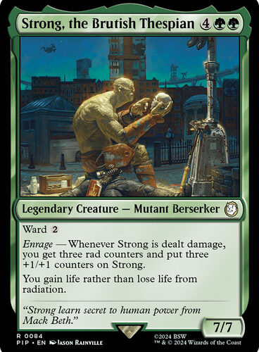 Strong, the Brutish Thespian Fallout Commander